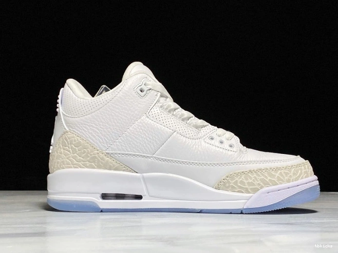 Rep TBK Retro 136064-111 White Triple 3 Air Jordan 0729
